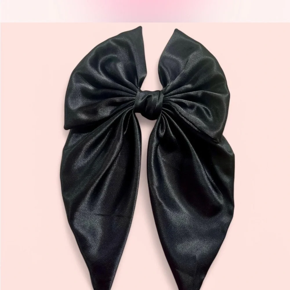 Floral and Solid handmade Hair Bow Bundle - Pink, Orange, Black